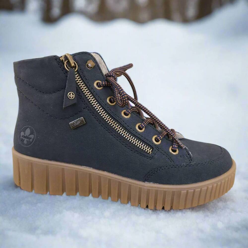 NEW RIEKER women's waterproof boot in blue